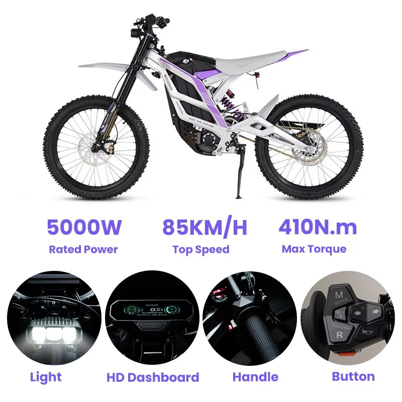 دراجة SXLL 79 كهربائية 72 فولت - مراجعة 72V 12000W Electric Dirt Bike وسعره