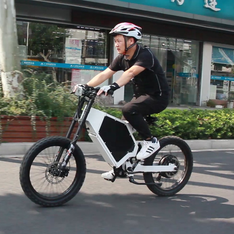 عزم دوران كبير دراجة كهربائية  - مراجعة 72V 5000W Electric Motorcycle وسعره