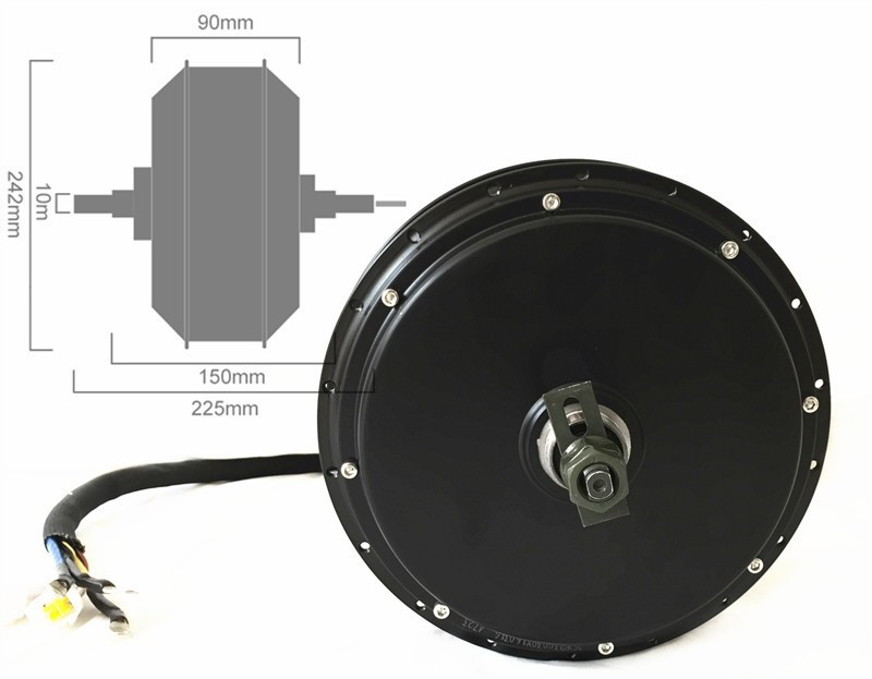 طقم تحويل الدراجة النارية إلى  - مراجعة Electric Motorcycle Conversion Kit 72V وسعره