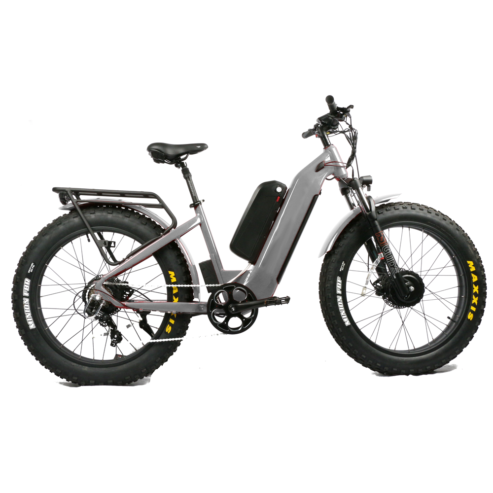 دراجة جبلية كهربائية بمحرك مزد - مراجعة Dual Motor Electric Motorcycle Frame وسعره