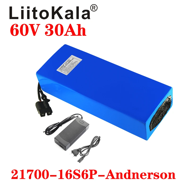 بطارية ليثيوم LiitoKala سكوتر  - مراجعة 60V 30Ah Electric Scooter Battery وسعره