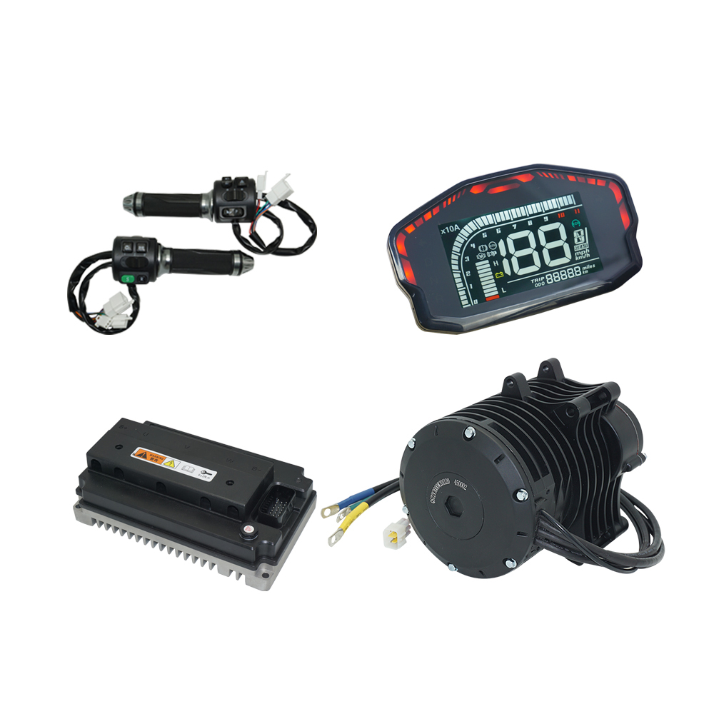 QSMOTOR 138 3000 واط V3 70H 55 - مراجعة Mid Drive Motor Kit 72V 3000W وسعره
